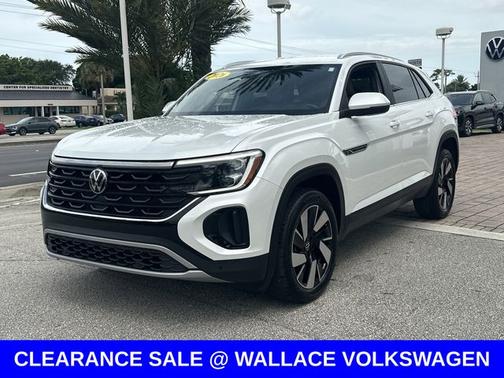 Opal White Pearl 2026 Volkswagen Atlas Cross Sport 2.0T SE w/Technology