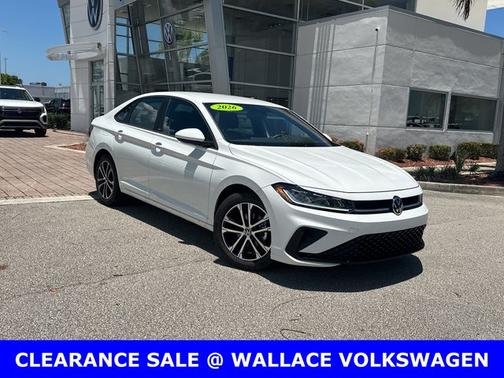 Pure White 2026 Volkswagen Jetta 1.5T Sport
