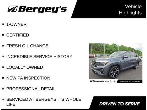 Platinum Gray Metallic 2024 Volkswagen Atlas 2.0T SEL Premium R-Line 4MOTION