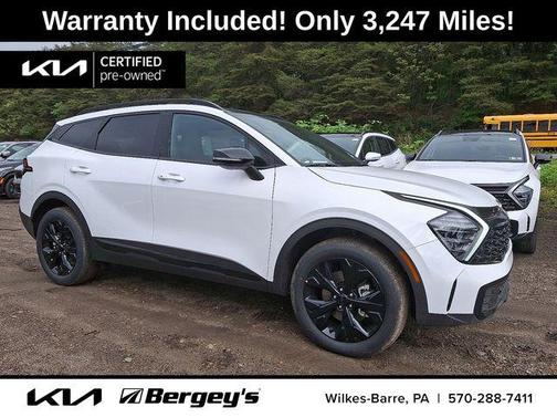 Glacial White Pearl 2025 Kia Sportage X-Line