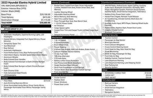 2023 Hyundai ELANTRA HEV Limited