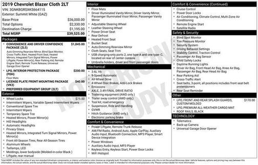 2019 Chevrolet Blazer 2LT