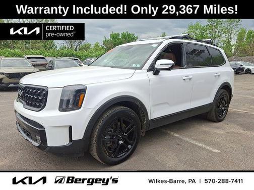 Glacial White Pearl 2024 Kia Telluride SX X-Line
