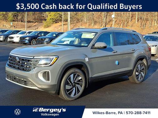 pure gray 2026 Volkswagen Atlas 2.0T SEL