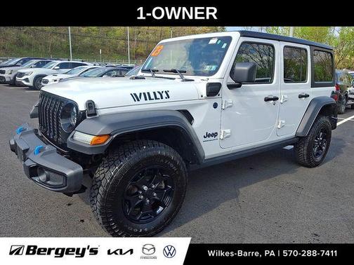 Bright White Clearcoat 2023 Jeep Wrangler 4xe Willys