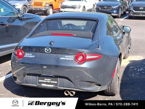 Jet Black Mica 2024 Mazda MX-5 Miata RF Grand Touring