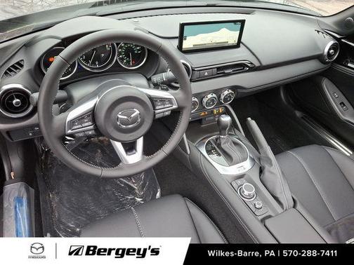 Jet Black Mica 2024 Mazda MX-5 Miata RF Grand Touring