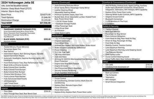 2024 Volkswagen Jetta 1.5T SE