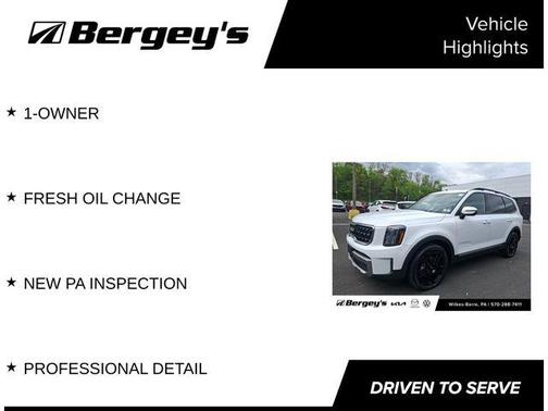 Glacial White Pearl 2023 Kia Telluride EX X-Line