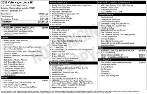 2023 Volkswagen Jetta 1.5T SE