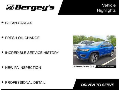 Laser Blue Pearlcoat 2020 Jeep Compass Limited