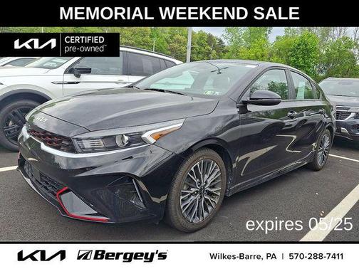 Aurora Black 2023 Kia Forte GT-Line
