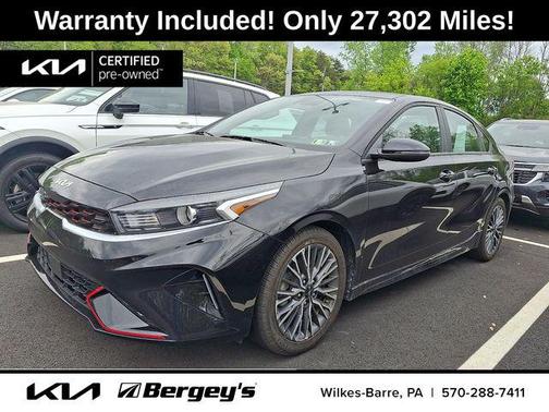 Aurora Black 2023 Kia Forte GT-Line