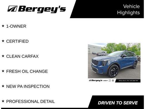 Midnight Lake Blue 2025 Kia Sorento SX