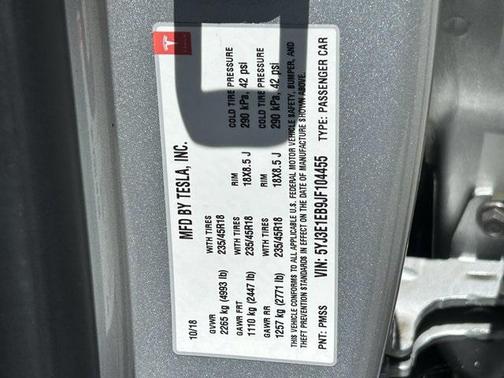 2018 Tesla Model 3 Long Range