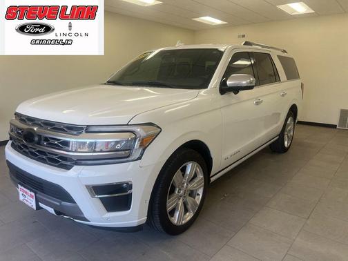 Star White Metallic Tri-Coat 2024 Ford Expedition Max Platinum