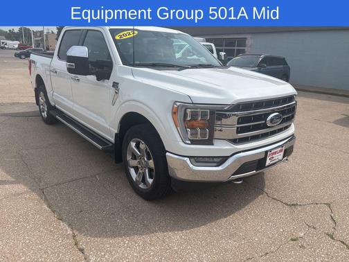 Star White Metallic Tri-Coat 2022 Ford F-150 Lariat