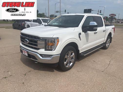 Star White Metallic Tri-Coat 2022 Ford F-150 Lariat