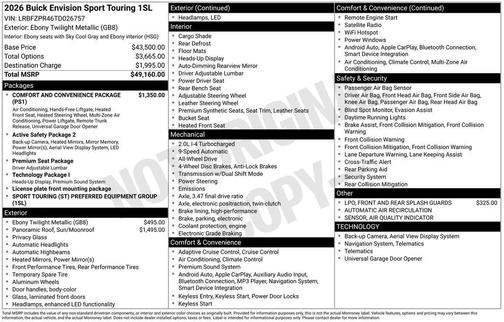 2026 Buick Envision Sport Touring AWD