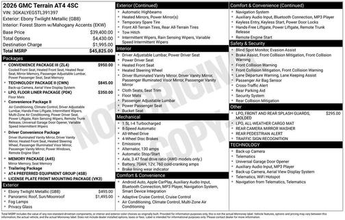 2026 GMC Terrain AWD AT4