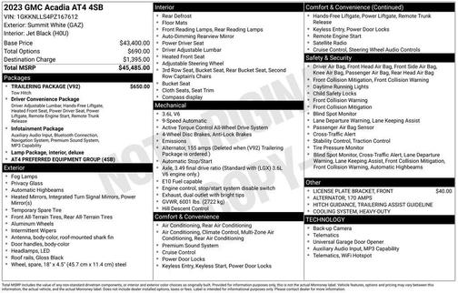 2023 GMC Acadia AWD AT4
