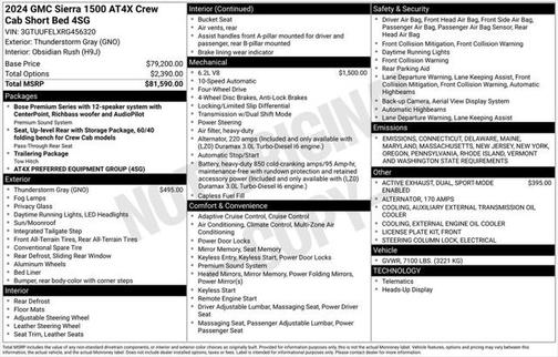 2024 GMC Sierra 1500 AT4X