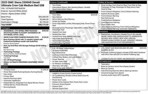 2025 GMC Sierra 2500 Denali Ultimate