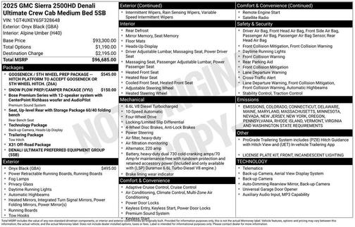 2025 GMC Sierra 2500 Denali Ultimate