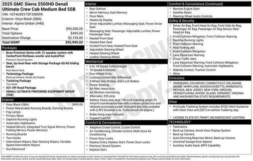 2025 GMC Sierra 2500 Denali Ultimate
