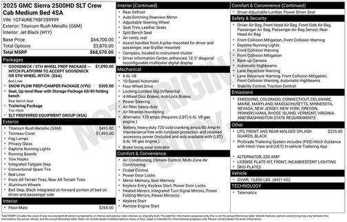 2025 GMC Sierra 2500 SLT