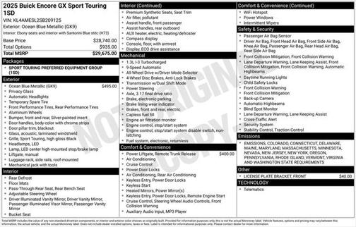 2025 Buick Encore GX Sport Touring