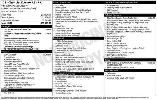 2023 Chevrolet Equinox AWD RS