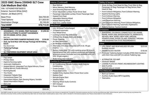 2025 GMC Sierra 2500 SLT