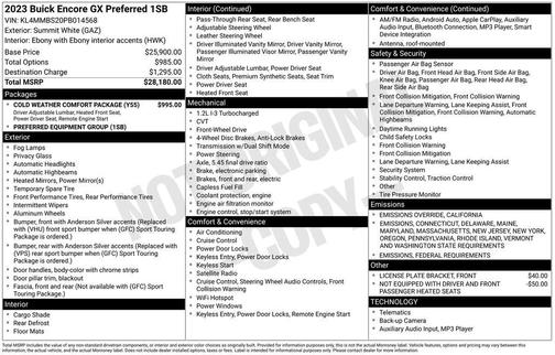 2023 Buick Encore GX Preferred