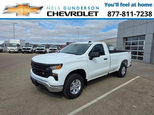 Summit White 2026 Chevrolet Silverado 1500 WT