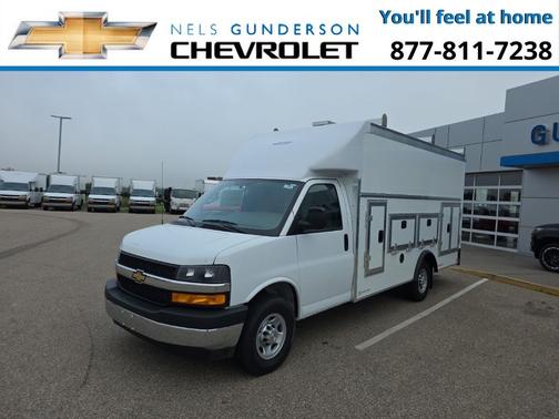 Summit White 2025 Chevrolet Express 3500 Work Van