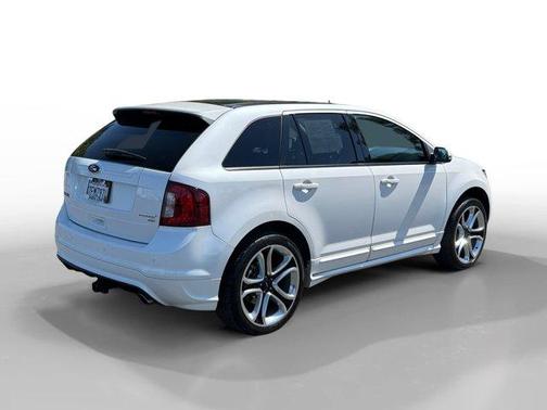 White Platinum Clearcoat Metallic 2014 Ford Edge Sport