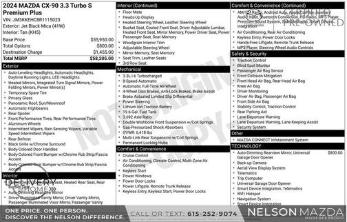 2024 Mazda CX-90 3.3 Turbo S Premium Plus