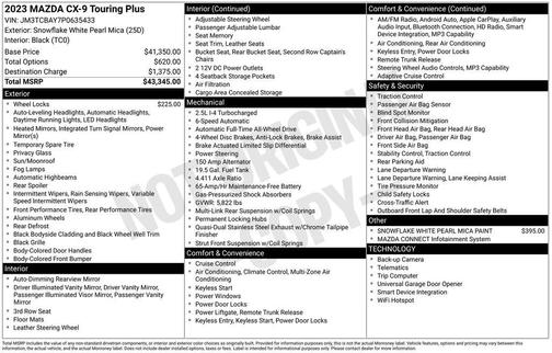 2023 Mazda CX-9 Touring
