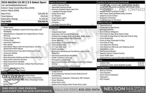 2024 Mazda CX-30 2.5 S Select Sport