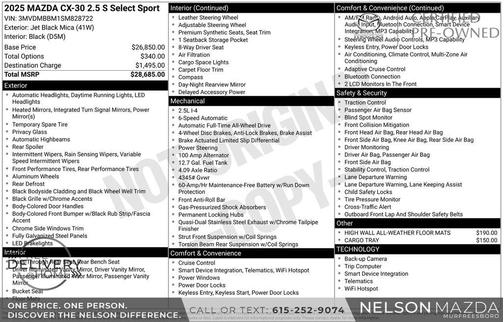 2025 Mazda CX-30 2.5 S Select Sport