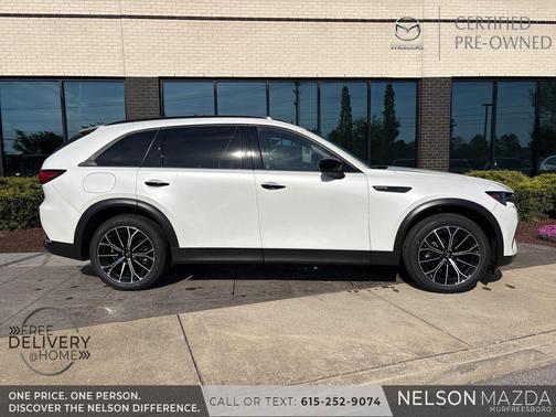 Rhodium White Premium 2025 Mazda CX-70 PHEV Premium Package