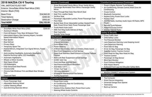 2018 Mazda CX-9 Touring