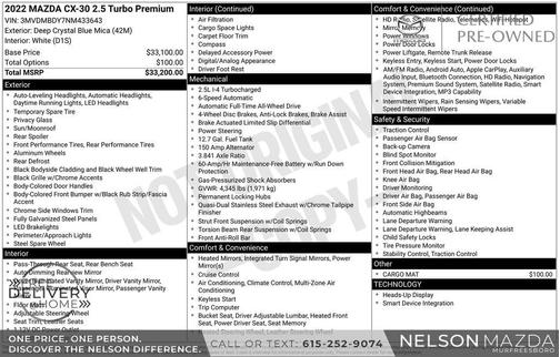 2022 Mazda CX-30 2.5 Turbo Premium Package