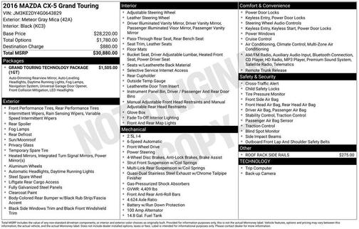 2016 Mazda CX-5 Grand Touring