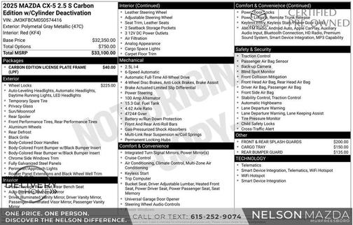 2025 Mazda CX-5 Carbon Edition