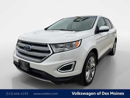 WHITE PLATINUM MET TRI-COAT 2018 Ford Edge Titanium