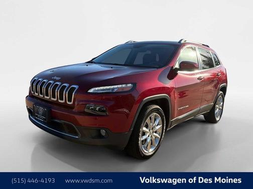 Deep Cherry Red Crystal Pearlcoat 2015 Jeep Cherokee Limited
