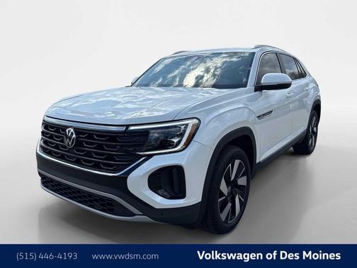 Opal White Pearl 2025 Volkswagen Atlas Cross Sport 2.0T SEL