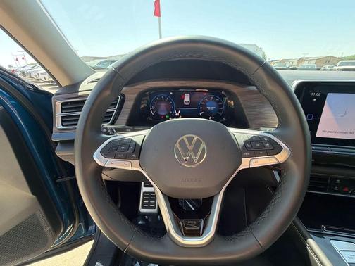 Mountain Lake Blue Metallic 2025 Volkswagen Atlas 2.0T SEL Premium R-Line 4MOTION